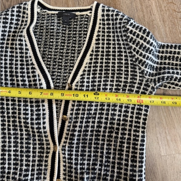 J. Crew • 100% Merino Wool Gold Button Cardigan Sweater - Picture 7 of 11